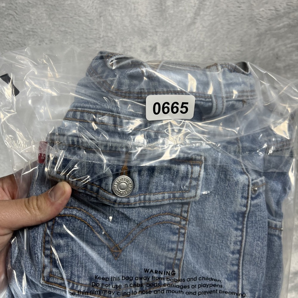 Vintage Levis 550 Relaxed Short RedTab Y2K 2000's Denim Blue Jean Shorts Size 12 - Picture 11 of 11
